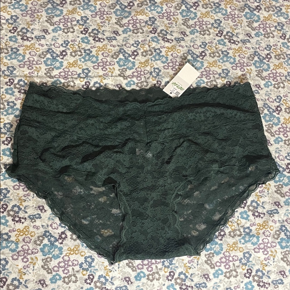 Aerie Dark Green Lace Panties